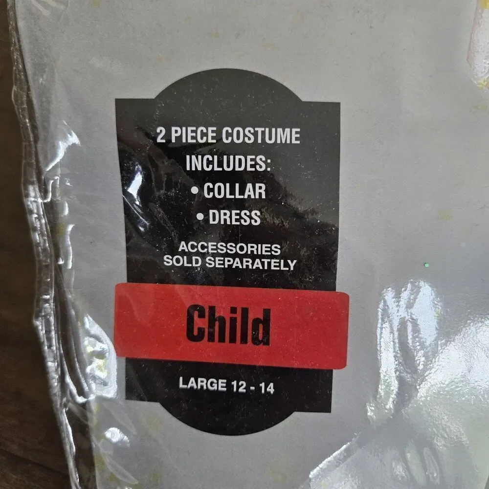 Gothic Princess Kids Halloween Costume Large 12 14 Years Old Girls NWT